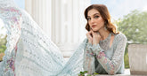 Unstitched Embroidered Chiffon Suit